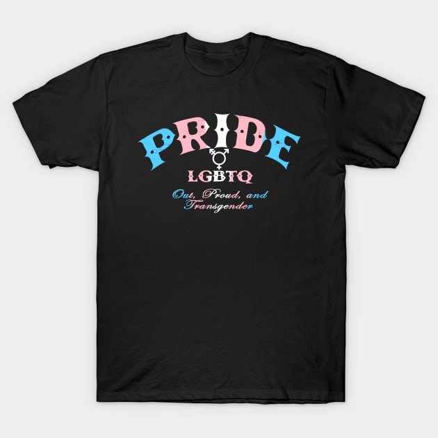 Transgender Pride - CBs style - Trans Pride Flag T-Shirt by ianscott76